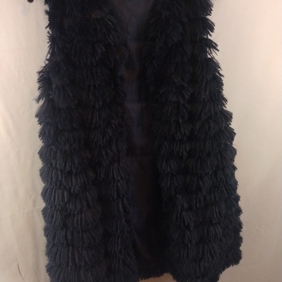 She +Sky Blue Faux Fur Vest - Picture 7 of 7